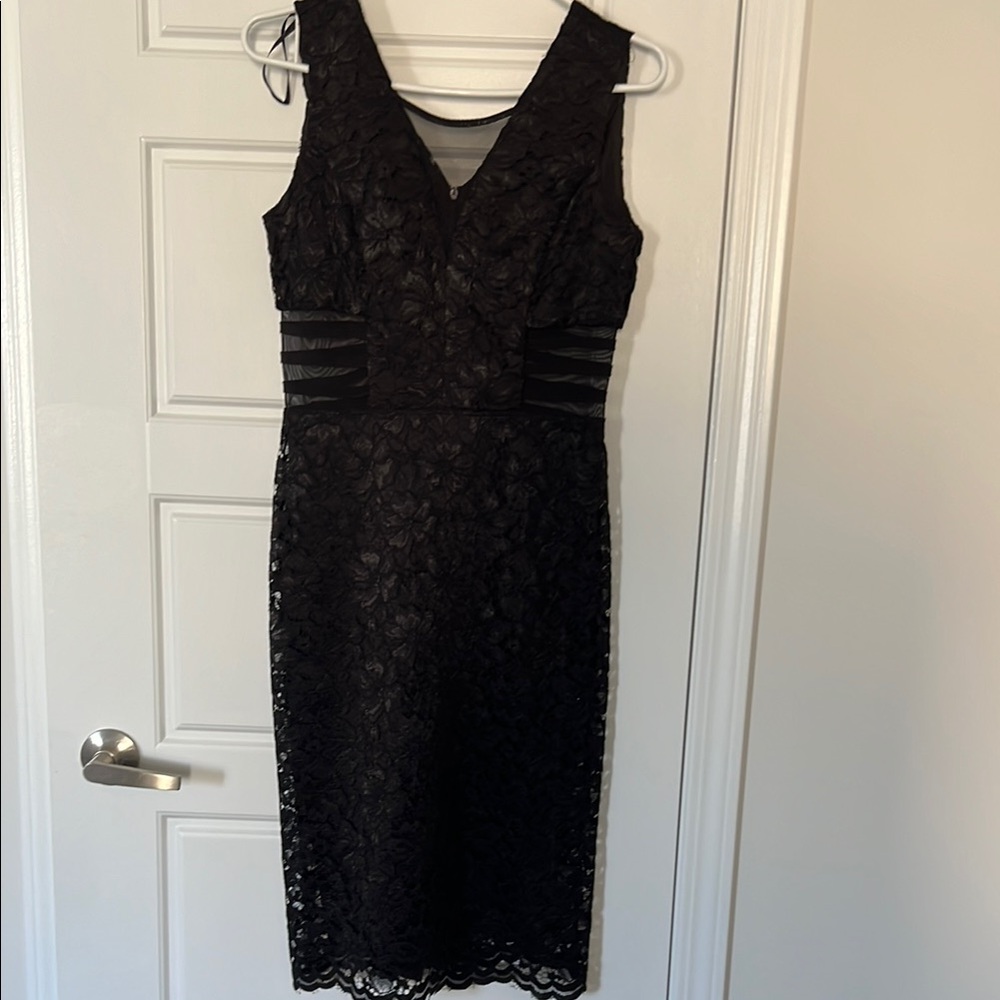 Elegant Black Lace Dress